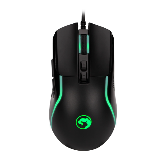 MOUSE MARVO M292 BK CAPO 20 Black Wired 8000dpi Lighting effect 7 colores