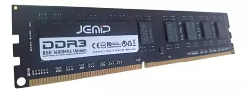 MEMORIA RAM DDR3 8GB JEMIP 1600MHZ PC EMPAQUE BULK