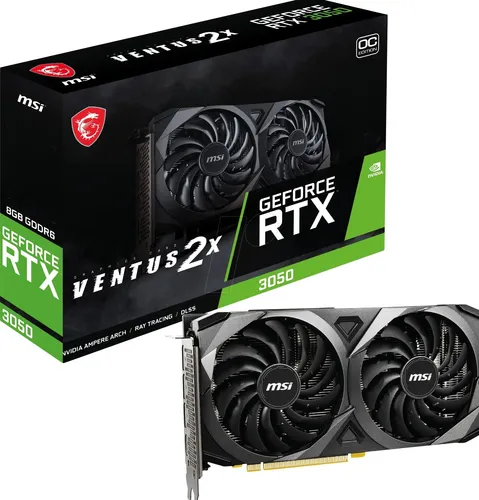 TARJETA DE VIDEO MSI GEFORCE RTX3050 VENTUS 2X 8GB OC GDRR6