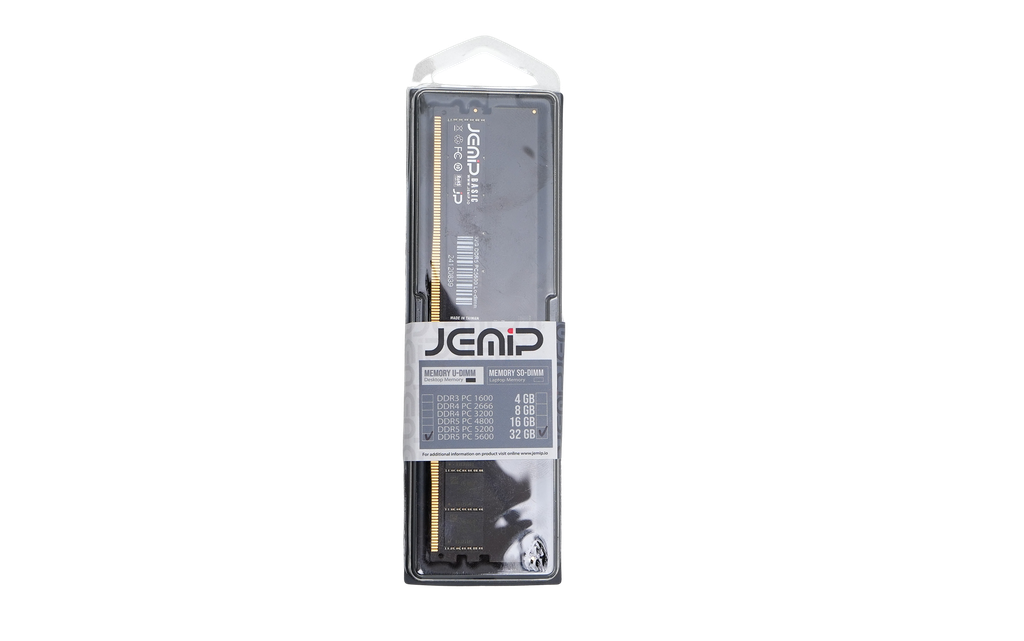 MEMORIA RAM JEMIP 32GB DDR5 5200MHZ UDIMM PARA PC (CON EMPAQUE) 32GB-5200