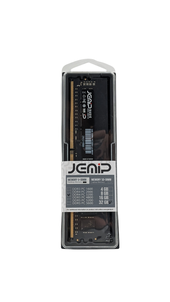 MEMORIA RAM JEMIP 32GB DDR4 3200MHZ UDIMM PARA PC (CON EMPAQUE) 32GB-3200 BULK