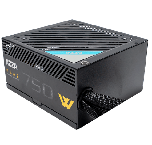 FUENTE DE PODER AZZA 750W NEGRA ATX FCC 80+BRONZE 12/ 100-240V PSAZ-750W-M