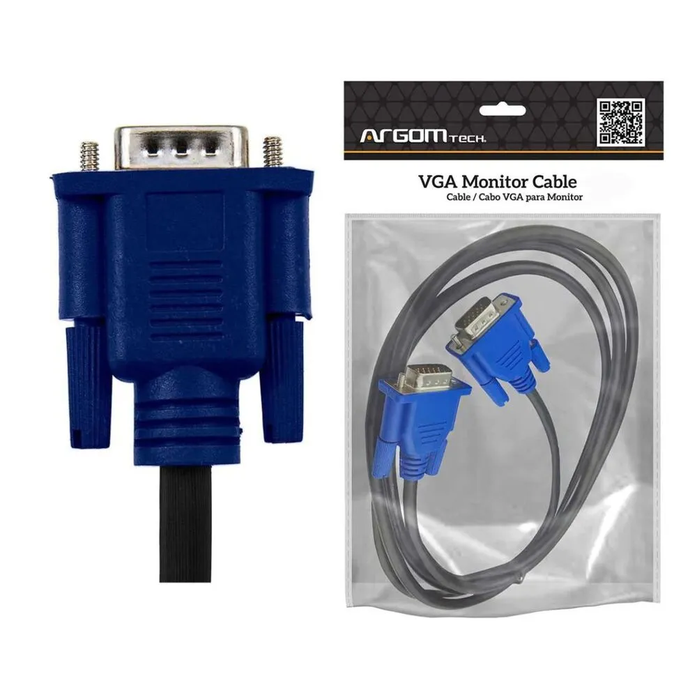 CABLE ARGOM VGA PARA MONITOR M/M 1.8MT ARG-CB-0075