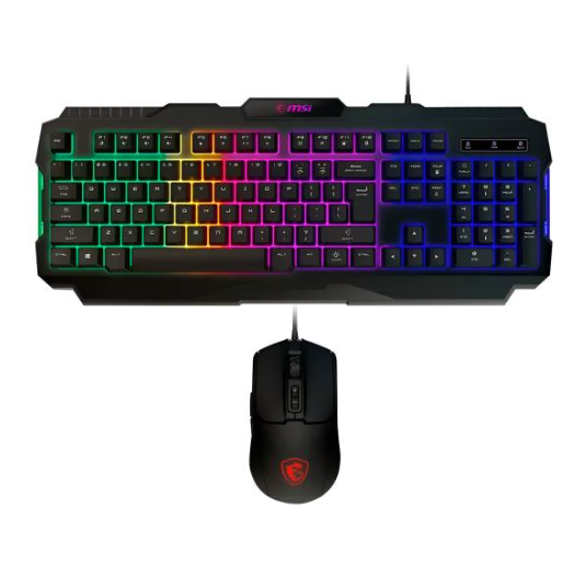 COMBO TECLADO MOUSE MSI GAMING FORGE GK100 USB / RGB / NEGRO S11-04US20L-HH9