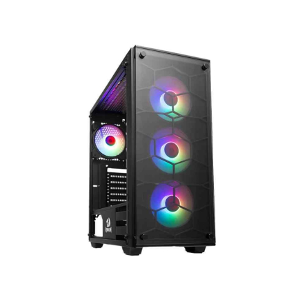 GABINETE SIN FUENTE REDRAGON WHEELJACK BLACK NO FAN GC-606BK