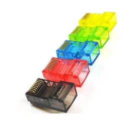CONECTOR RJ45 CAT6 30u PASSTHRO 100U