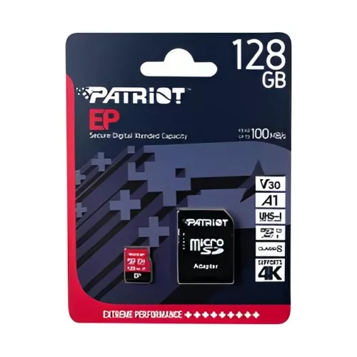 MICRO SD 128GB EP V30 A1 USH-I CLASS 10 PATRIOT 9FE00084-PEF128GEP31MCX