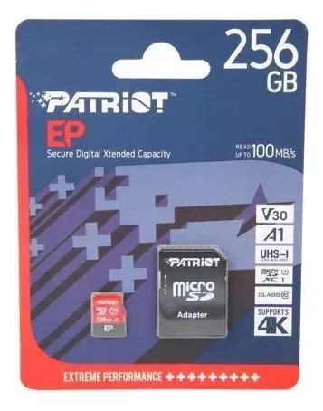 MICRO SD 256GB EP V30 A1 USH-I CLASS 10 PATRIOT 9FE00086-PEF256GEP31MCX