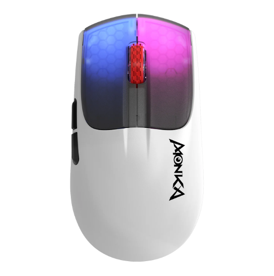 MOUSE MONKA G966W VERO INALAMBRICO 2.4G BLUETOOTH RGB DPI 10000