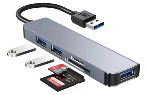 HUB 5 EN 1 USB/TC SX-107