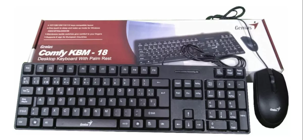 COMBO TECLADO + MOUSE GENIUS KBM-18