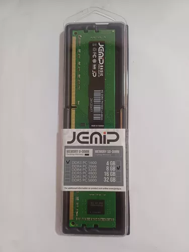 MEMORIA RAM JEMIP 8GB DDR3 1600MHZ UDIMM P/C