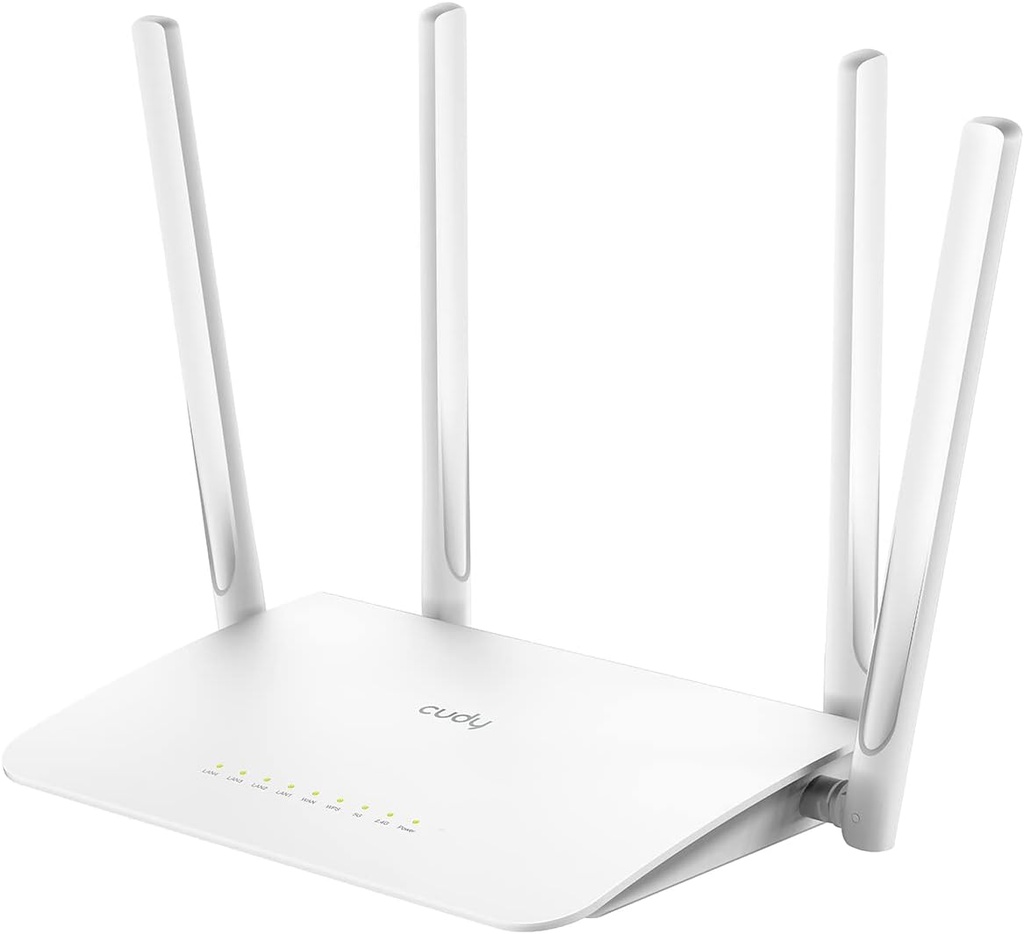 ROUTER CUDY WR1300 WIFI AC1200 DUAL BAND 5 PUERTOS GIGABIT 1000/100/10 Mbps 4 ANTENAS