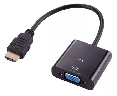 ADAPTADOR HDMI (MACHO) A VGA (HEMBRA)