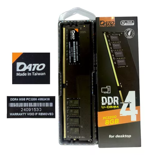 MEMORIA DATO DDR4 8GB 3200MHZ PC DT8G4DLDND32