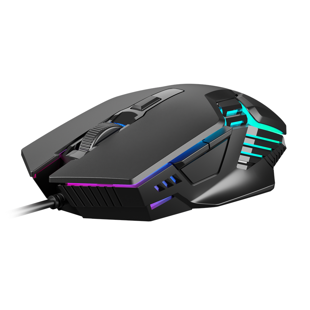 MOUSE GAMDIAS GAMING AURA GS4/ 3600DPI 6 BOTONES RGB