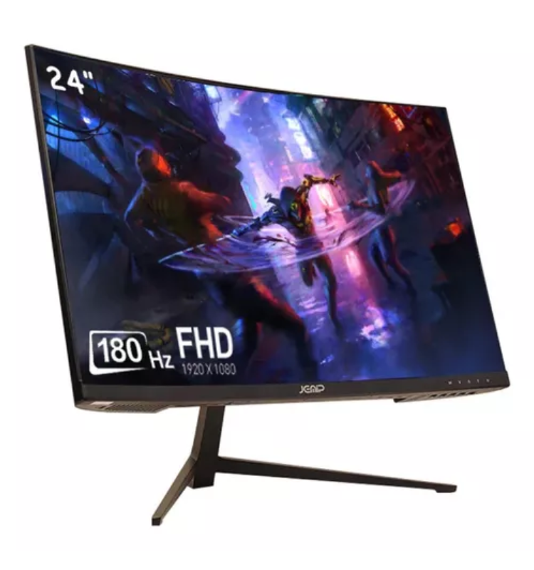 MONITOR JEMIP 23.6" GAMING CURVO JP180C-248G FULL HD 1920x1080 180Hz R1500 RGB HDMI-VGA