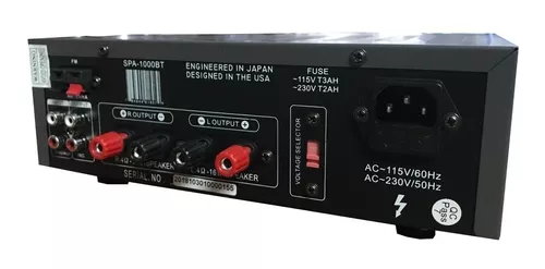 AMPLIFICADOR ESTEREO DIGITAL SPA-1000BT STUDIO Z