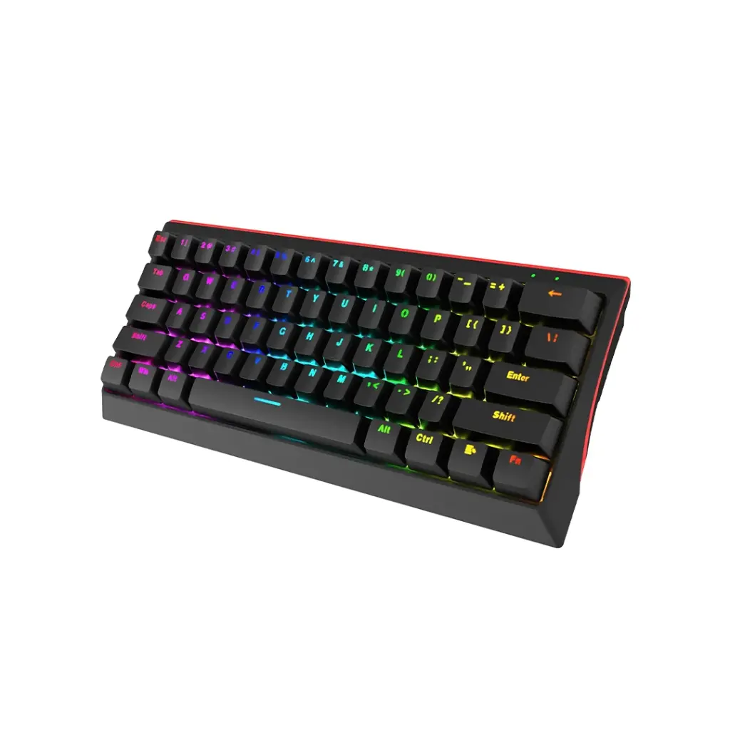 TECLADO MARVO KG962 SP-B Wired Mechnical Keyboard Detachable USB Type C Cable 