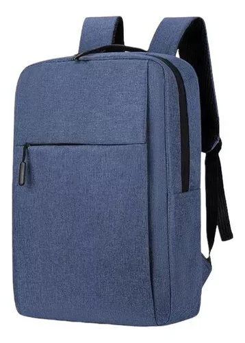 MORRAL EJECUTIVO ERGONOMICO DELUXE PORTA LAPTOP AOKING 15.6" SN96892 PUERTO USB/MINI POLYESTER AZUL