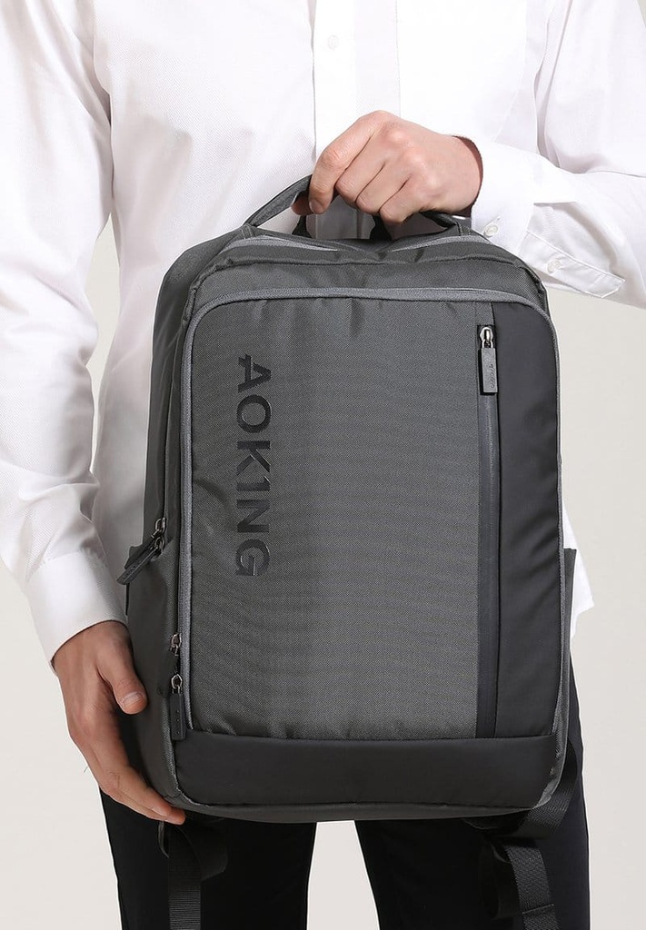 MORRAL EJECUTIVO PORTA LAPTOP 15.6" AOKING SNX6082B POLIESTER NEGRO