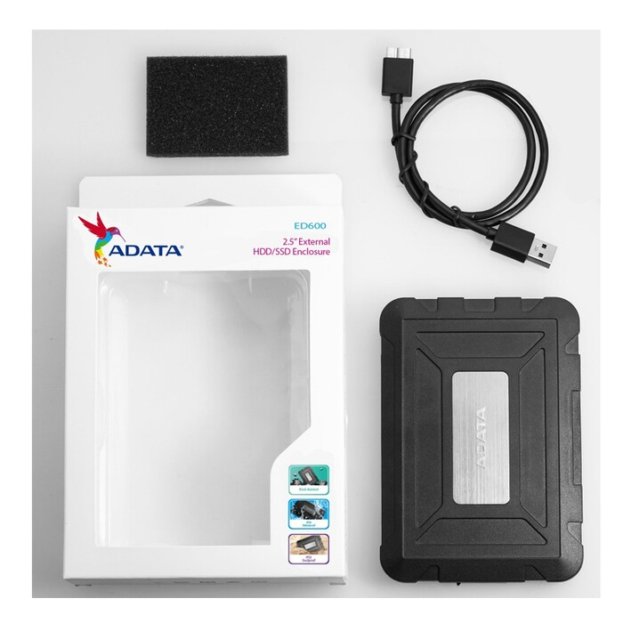 ADATA ENCLOSURE AED600-U31-CBK 2.5 USB 3.2