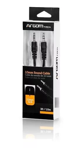 CABLE ARGOM DE AUDIO 3.5MM 1MT ARG-CB-0035