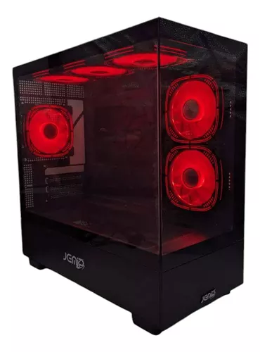 CASE JEMIP GAMING SHADOW MICRO ATX NEGRO 1USB 3.0+1USB HD AUDIO LATERAL VIDRIO 1093C 6xFAN ARGB 