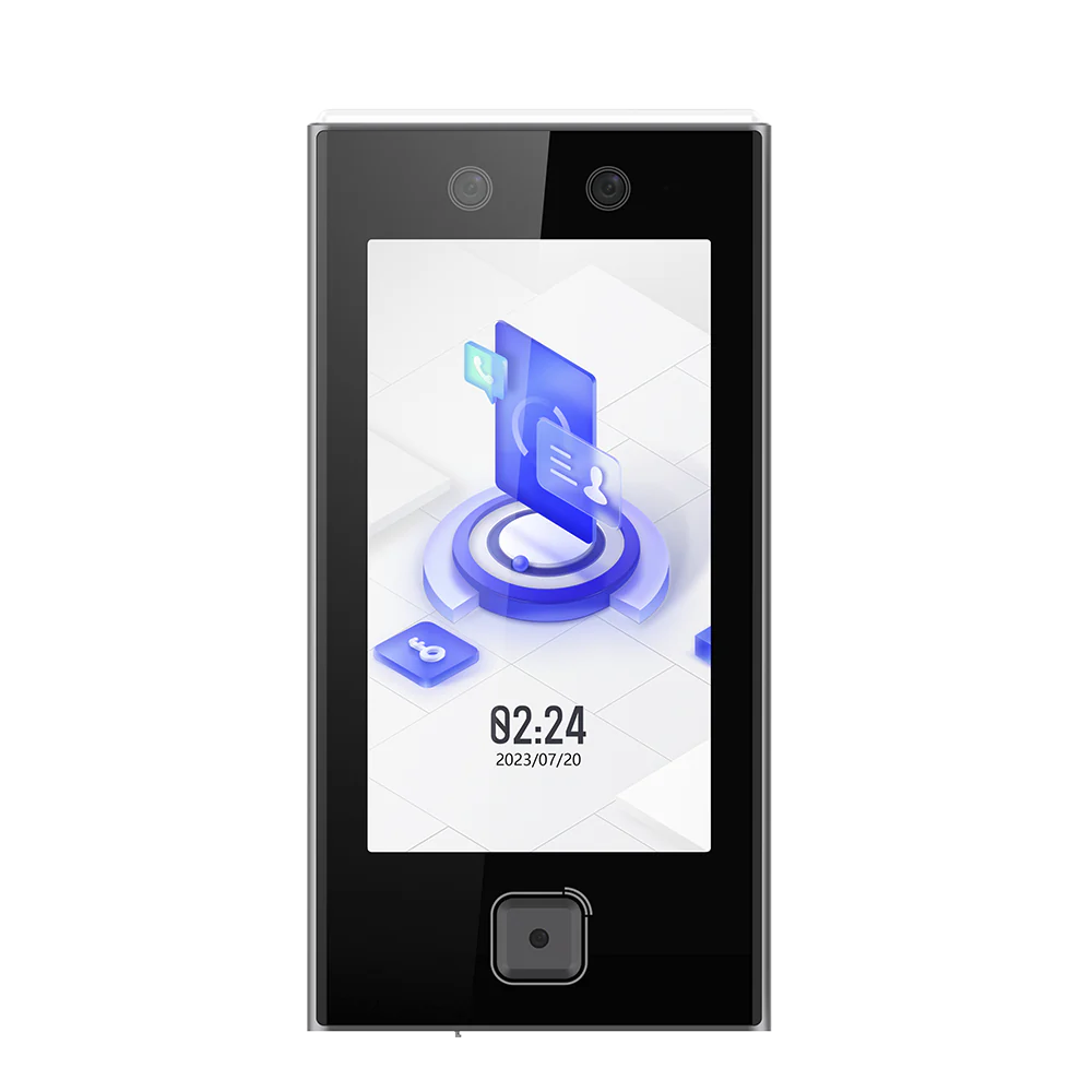 Terminal Facial Min Moe WiFi DS-K1T670MWX-QR / Lector de QRs Físico de Alta Velocidad / 6,000 Rostros / Pantalla 7" / Administrable en la Nube con Hik-Connect 6 / Exterior IP65 HIKVISION