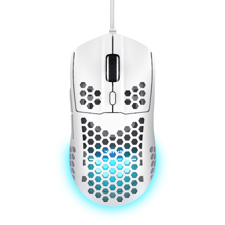MOUSE TRUST GXT 928 HELOX ULTRA LIGERO RGB BLANCO 25389