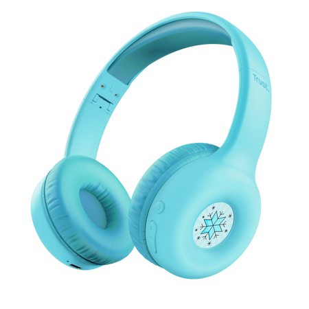 AUDIFONO TRUST NOUNA INALAMBRICO CON BLUETOOTH AZUL PARA NIÑOS 25275