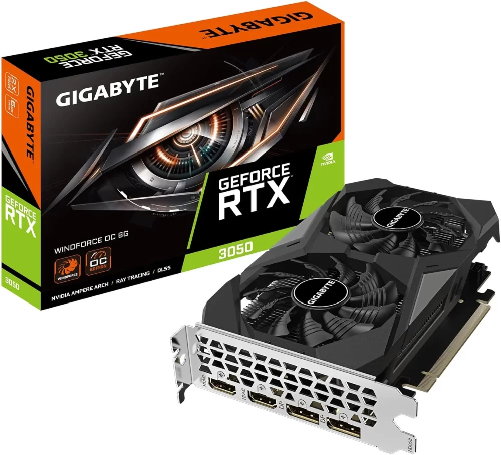 TARJETA DE VIDEO GIGABYTE RTX3050 WINDFORCE OC 3X 6GB
