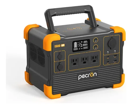 ESTACION DE PODER PORTATIL E600LFP 1200W AC GRAN CAPACIDAD DE 614WH (25.6V/24Ah)/PANTALLA LCD PECRON