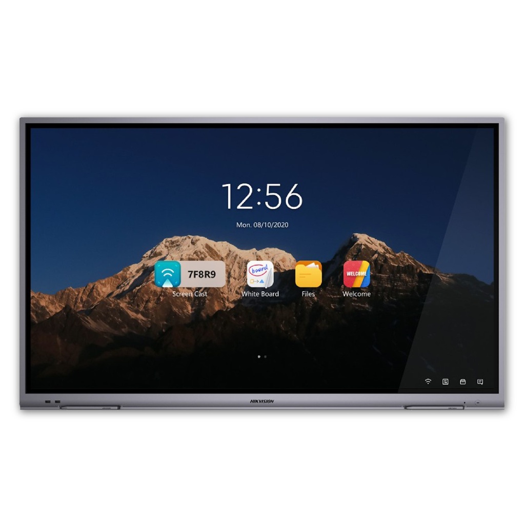 PANTALLA INTERACTIVA TOUCH 75" DS-D5B75RB/D HIKVISION ANDROID 11 (3840 X 2160) / CÁMARA WEB 8 MP / RESOLUCIÓN 4K / BOCINAS INTEGRADAS / ENTRADAS HDMI Y VGA / INCLUYE 2 LÁPICES PARA ESCRIBIR