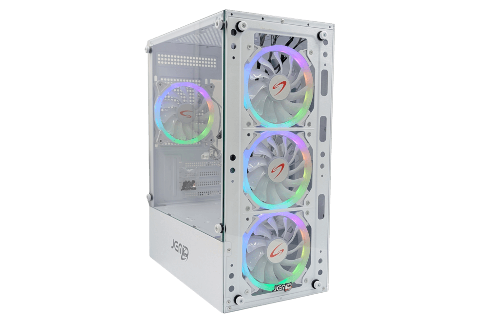 CASE JEMIP GAMING NOVA JPW0133 MICRO ATX JPCG-W0133 HUB+CONTROL/ 4 FAN VIDRIO TEMPLADO/BLANCO