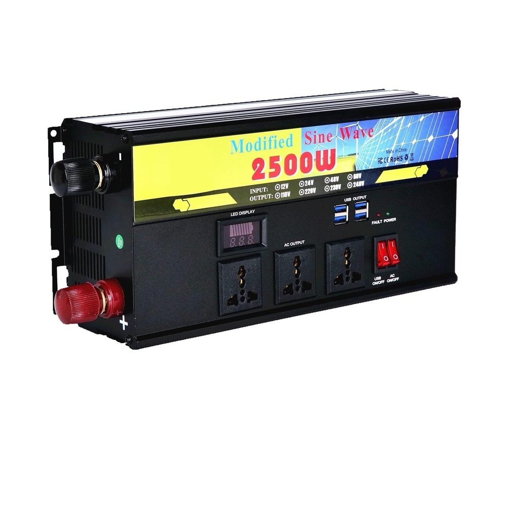 INVERSOR POWER 2500W 4USB/3TOMAS