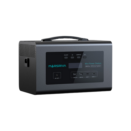 ESTACION DE PODER PORTABLE MARSRIVA 600W 25.6V 25600 mAh DC/AC USB 2.0 USB C MP6PRO