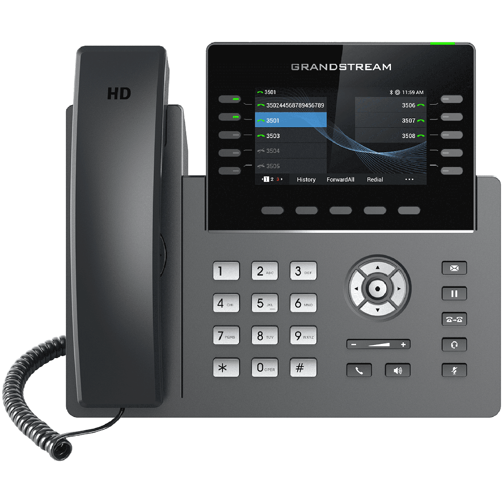 Teléfono IP de 10 líneas de Grado Operador GRP2615