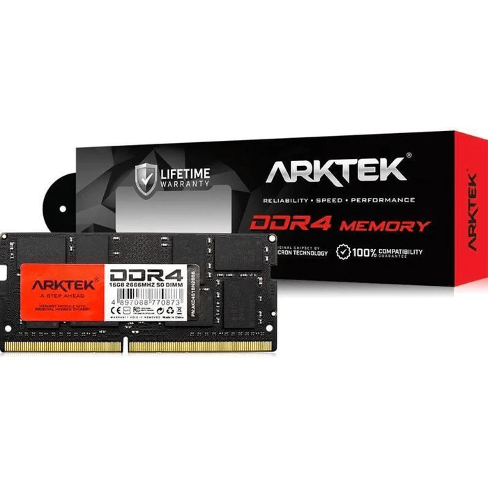 MEMORIA RAM ARKTEK 16GB/DDR4/3200MHz SODIMM PARA PORTATIL AKD4S16N3200