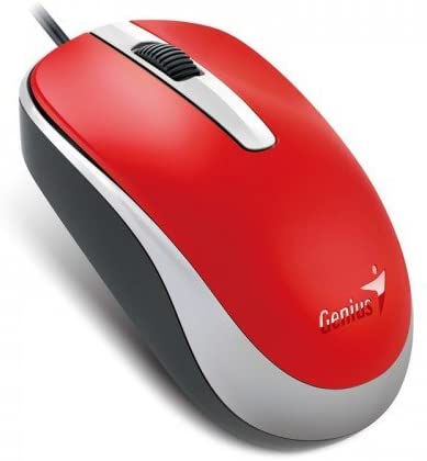 MOUSE GENIUS DX-120 1200DPI 3 BOTONES ROJO