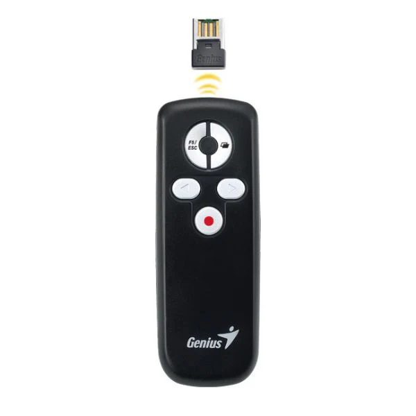 APUNTADOR GENIUS MEDIA POINTER 100/ RUN CARD INALAMBRICO 