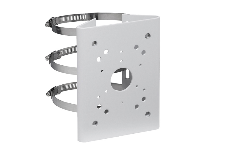 SOPORTE METALICO DE POSTES PARA CAMARAS DE SEGURIDAD (SIN ABRAZADERAS)