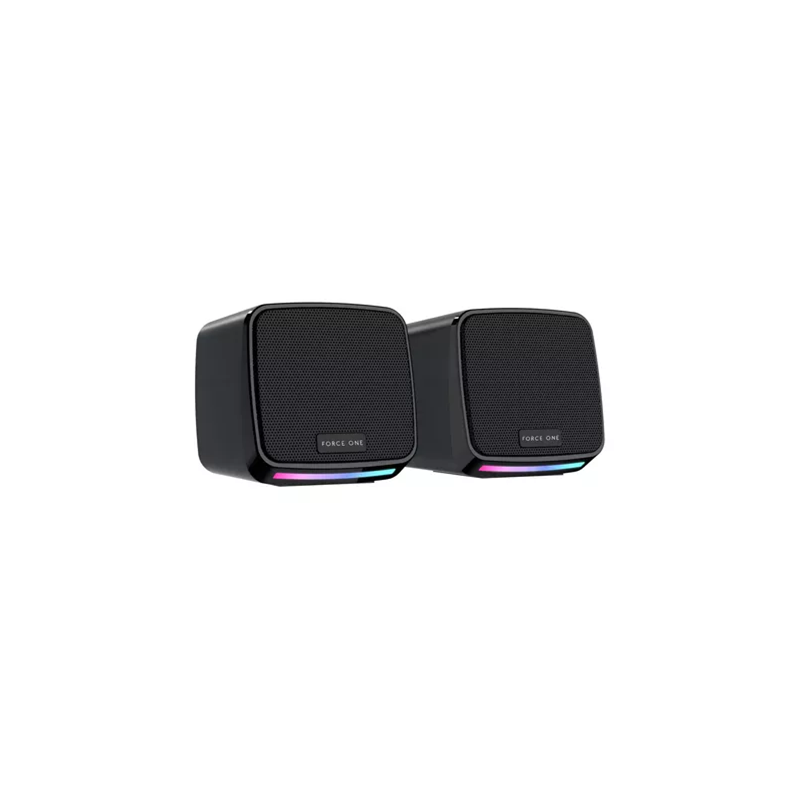 CORNETAS SPIDERTEC USB 2.0 E-1078 NEGRO LUCES LED RGB