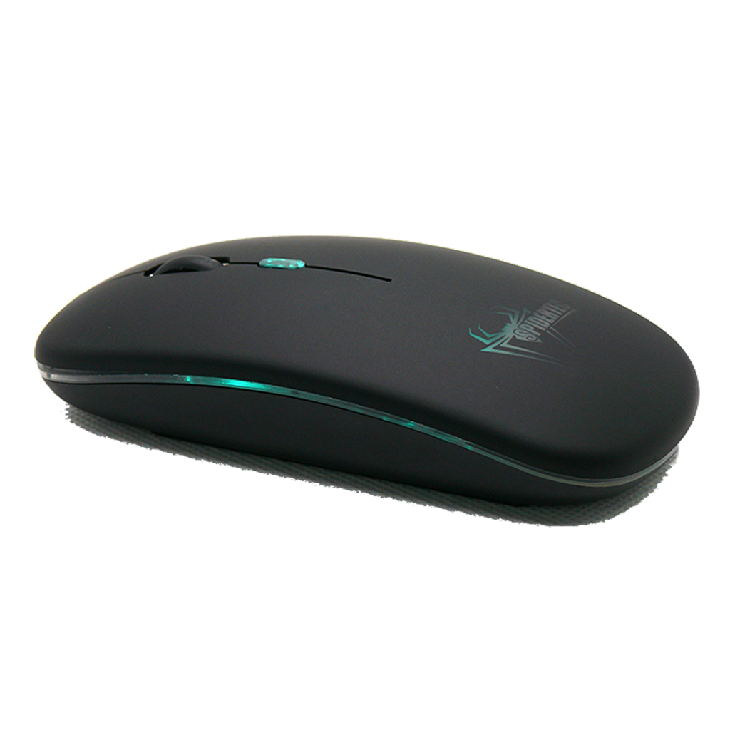 MOUSE SPIDERTEC OPTICO 3 BOTONES 1600DPI INALAMBRICO RECARGABLA MICRO-USB LK-302 