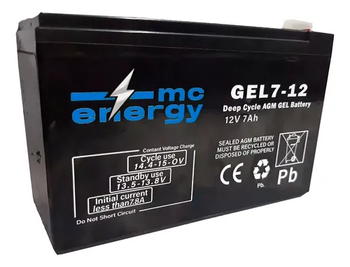 BATERIA 12V 7AMP DIGITAL & ENERGY 