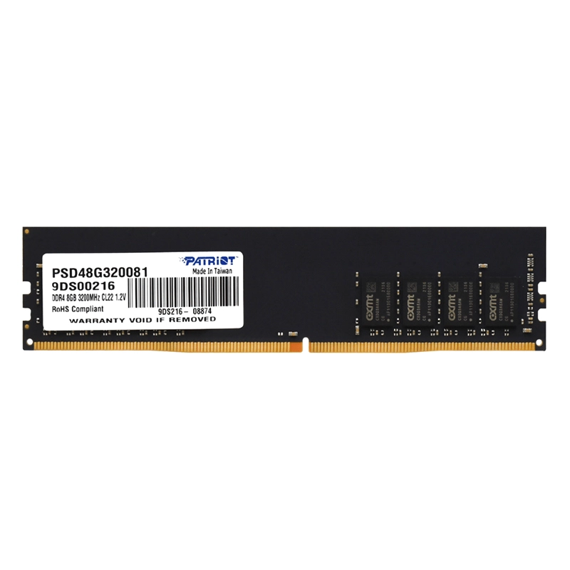 MEMORIA RAM PATRIOT 8GB DDR4 3200MHz UDIMM PARA PC PSD48G320081