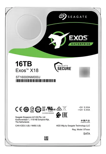 DISCO DURO 16 TB SEAGATE EXOS DAHUA ST16000NM000J