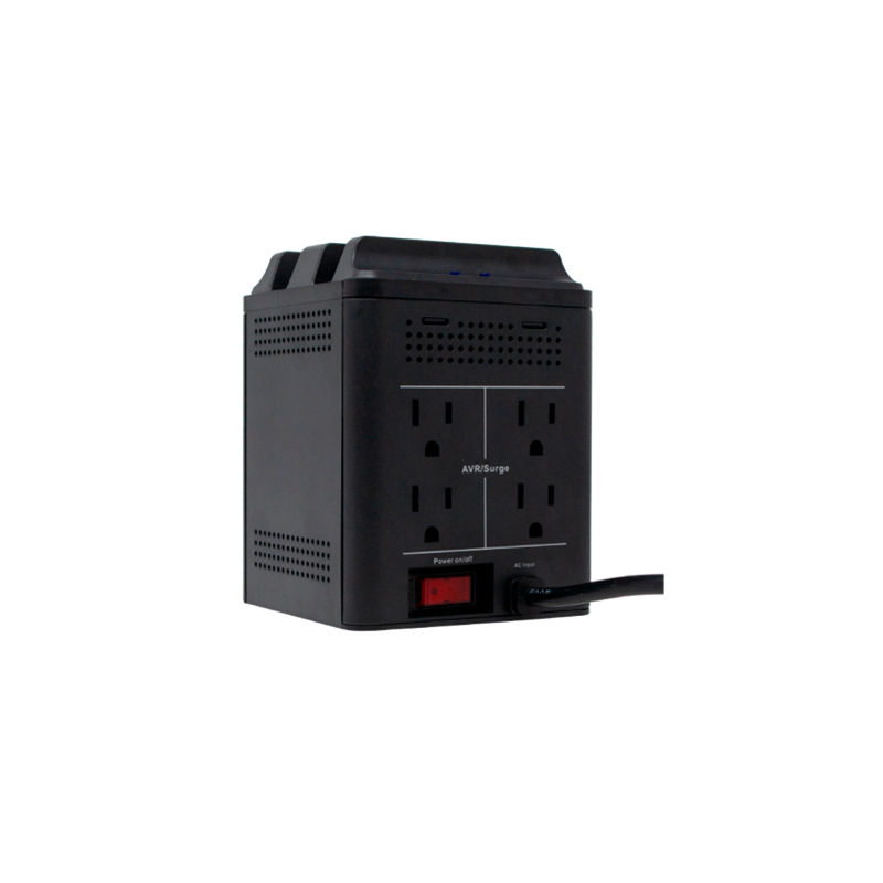REGULADOR JEMIP JP-AVR79-600 600VA 120V-60Hz 4 TOMAS