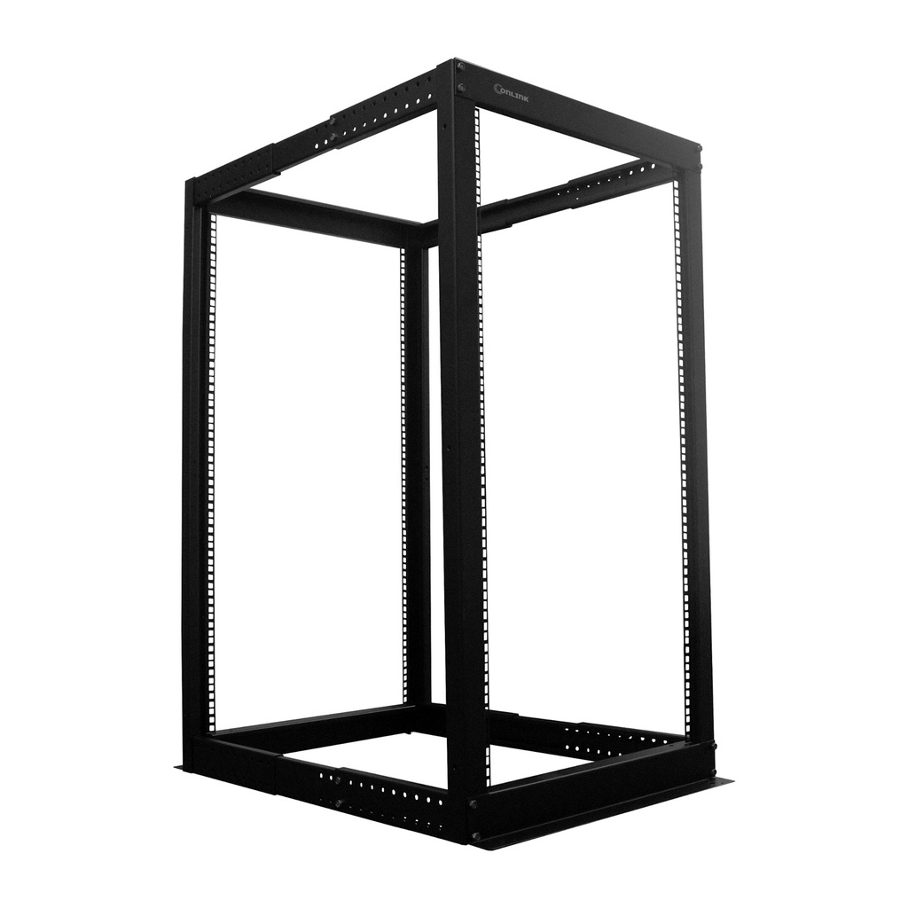 RACK DE PISO ABIERTO EXTENSIBLE ONLINK 4 POSTES 22U 1.10Mts R-22U-A4PE