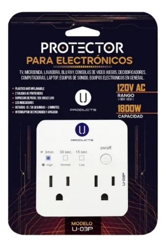 PROTECTOR DE VOLTAJE U 03P PARA ELECTRONICOS U PRODUCTS